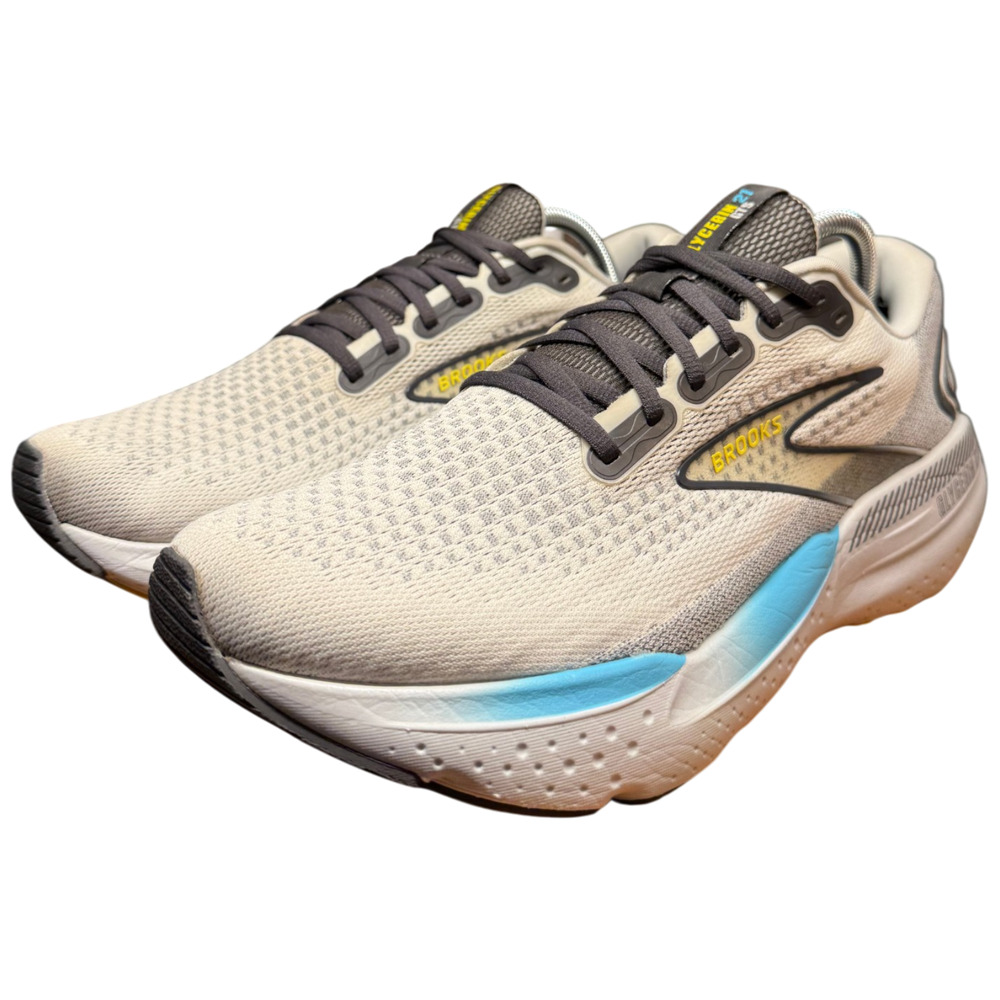 Brooks Glycerin GTS 21 Men 11.5 Sneakers Coconut Forged Iron Yellow Running Shoe - Picture 2 of 14
